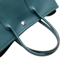 エルメス ガーデンパーティTPM ハンドバッグ ブルー系 シルバー金具 ネゴンダ レディース HERMES 【中古】