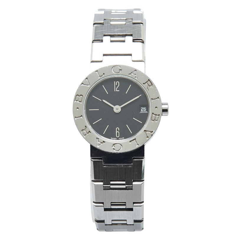 ブルガリ ブルガリブルガリ 腕時計 BB23SS クオーツ ブラック文字盤 ステンレススチール レディース BVLGARI 【中古】