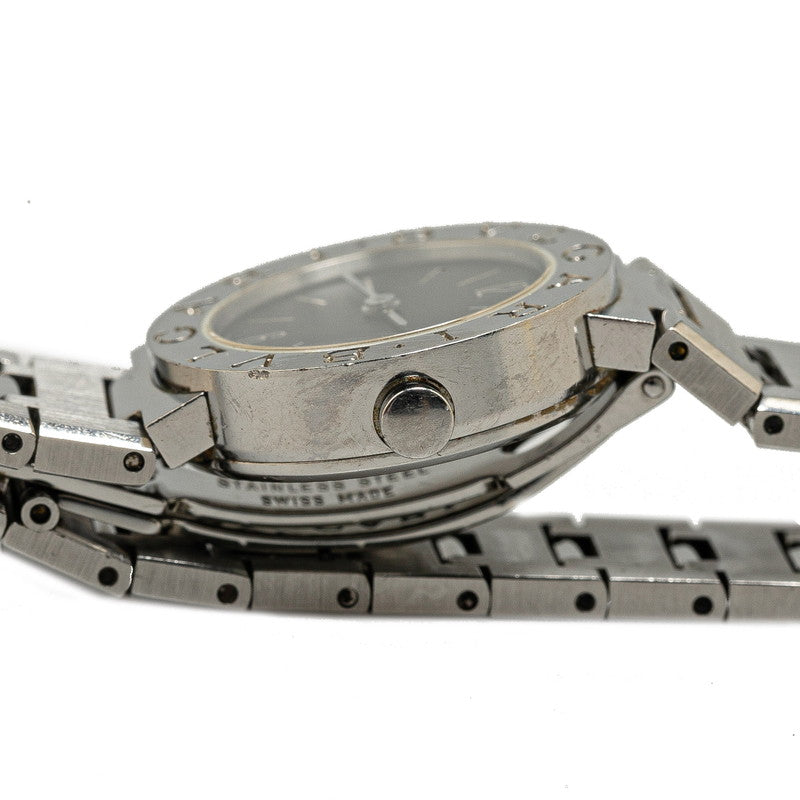 ブルガリ ブルガリブルガリ 腕時計 BB23SS クオーツ ブラック文字盤 ステンレススチール レディース BVLGARI 【中古】