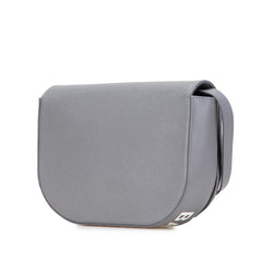 バレンシアガ ヴィル デイバッグ 斜め掛け ショルダーバッグ 542207 グレー レザー レディース BALENCIAGA 【中古】