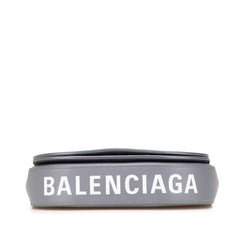 バレンシアガ ヴィル デイバッグ 斜め掛け ショルダーバッグ 542207 グレー レザー レディース BALENCIAGA 【中古】