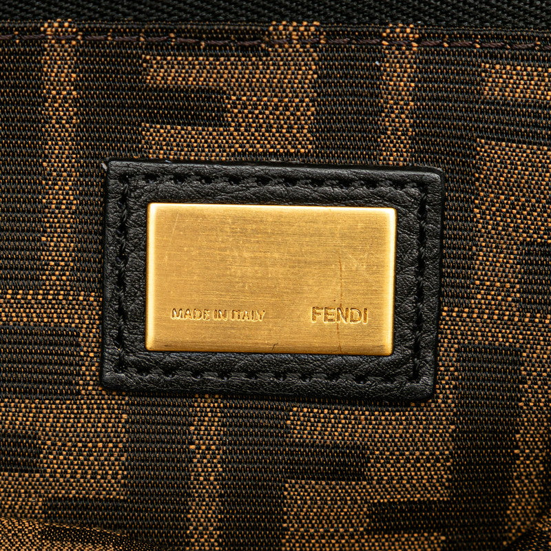 フェンディ ピーカブー ショルダーバッグ ハンドバッグ 2WAY 2454 8BN211 ブラウン レザー レディース FENDI 【中古】