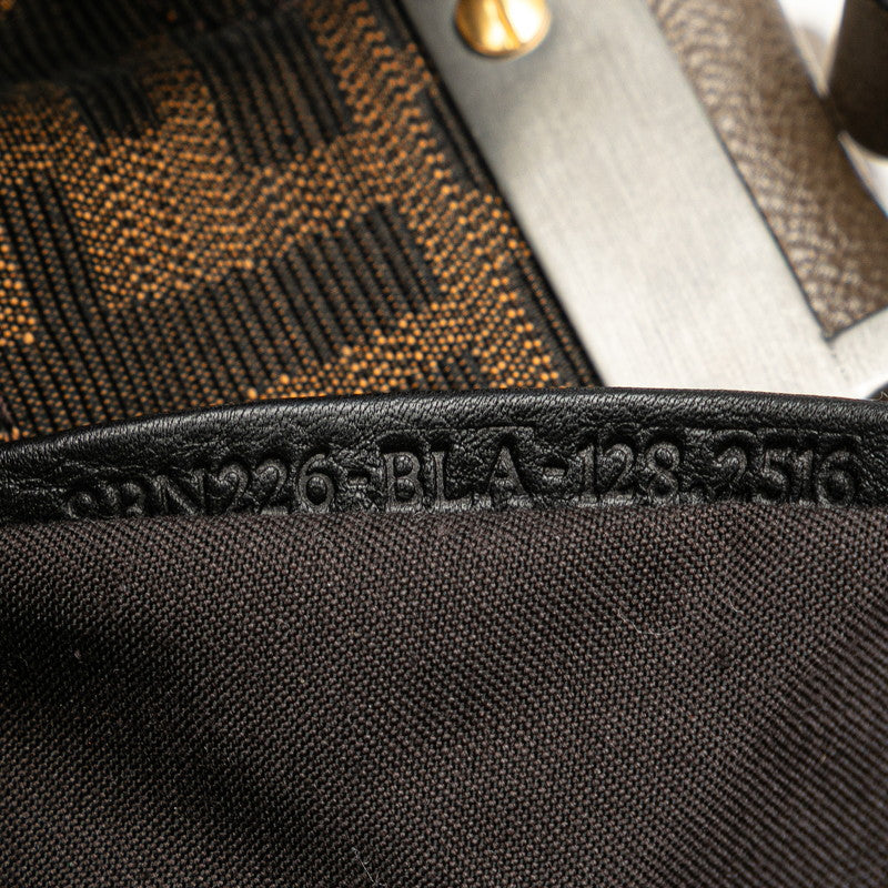 フェンディ ピーカブー ショルダーバッグ ハンドバッグ 2WAY 2454 8BN211 ブラウン レザー レディース FENDI 【中古】
