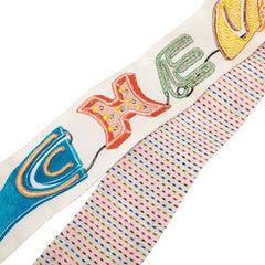 エルメス ツイリー Chevaloscope Neon シュヴァロスコープ ネオン スカーフ ホワイト マルチカラー シルク レディース HERMES 【中古】