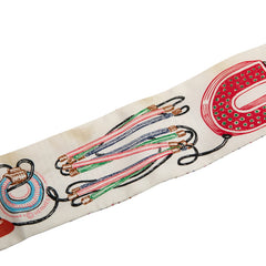 エルメス ツイリー Chevaloscope Neon シュヴァロスコープ ネオン スカーフ ホワイト マルチカラー シルク レディース HERMES 【中古】