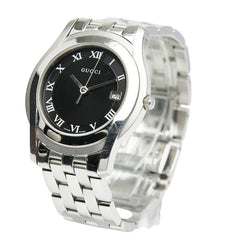 グッチ Gクラス 腕時計 5500M クオーツ ブラック文字盤 ステンレススチール メンズ GUCCI 【中古】