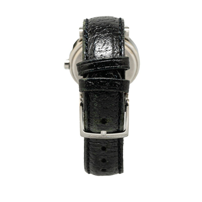 ブルガリ ブルガリブルガリ 腕時計 BB26SL クオーツ ブラック文字盤 ステンレススチール レザー レディース BVLGARI 【中古】