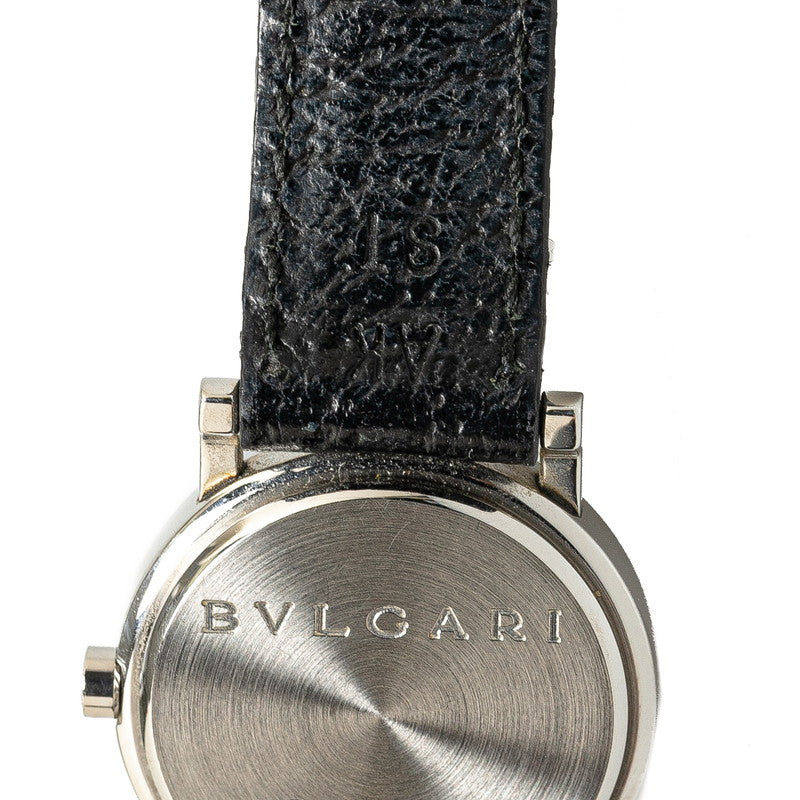 ブルガリ ブルガリブルガリ 腕時計 BB26SL クオーツ ブラック文字盤 ステンレススチール レザー レディース BVLGARI 【中古】