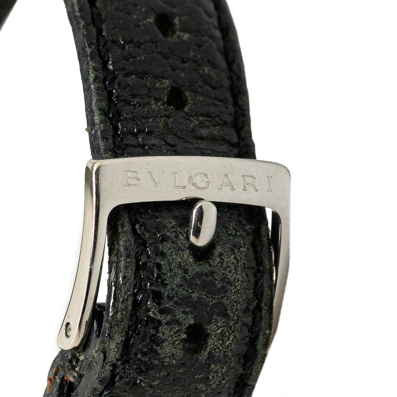 ブルガリ ブルガリブルガリ 腕時計 BB26SL クオーツ ブラック文字盤 ステンレススチール レザー レディース BVLGARI 【中古】