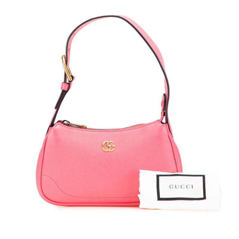 グッチ アフロディーテ GGマーモント ハンドバッグ ワンショルダーバッグ 739076 ピンク レザー レディース GUCCI 【中古】