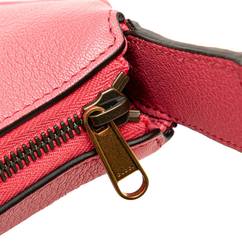 グッチ アフロディーテ GGマーモント ハンドバッグ ワンショルダーバッグ 739076 ピンク レザー レディース GUCCI 【中古】