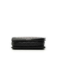 シャネル ココマーク ボーイシャネル チェーン ショルダーバッグ ブラック ベージュ ラムスキン レディース CHANEL 【中古】