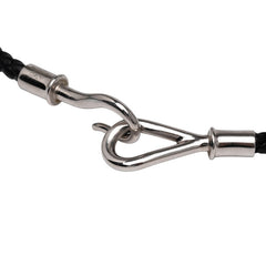 エルメス ジャンボ チョーカー ブレスレット ブラック シルバー金具 レザー メタル レディース HERMES 【中古】