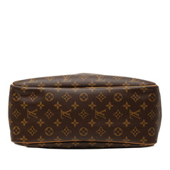 ルイ ヴィトン モノグラム ドーヴィル ハンドバッグ M47270 ブラウン PVC レザー レディース LOUIS VUITTON 【中古】