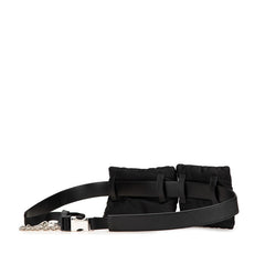 プラダ チェーン付き ベルトバッグ ボディバッグ 38/95 2CN212 ブラック ナイロン メンズ PRADA 【中古】