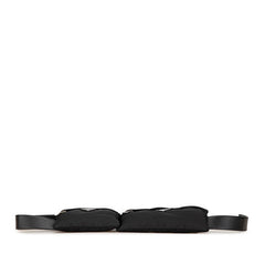 プラダ チェーン付き ベルトバッグ ボディバッグ 38/95 2CN212 ブラック ナイロン メンズ PRADA 【中古】