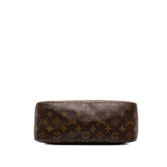 ルイ ヴィトン モノグラム ルーピングGM ワンショルダーバッグ ハンドバッグ M51145 ブラウン PVC レザー レディース LOUIS VUITTON 中古