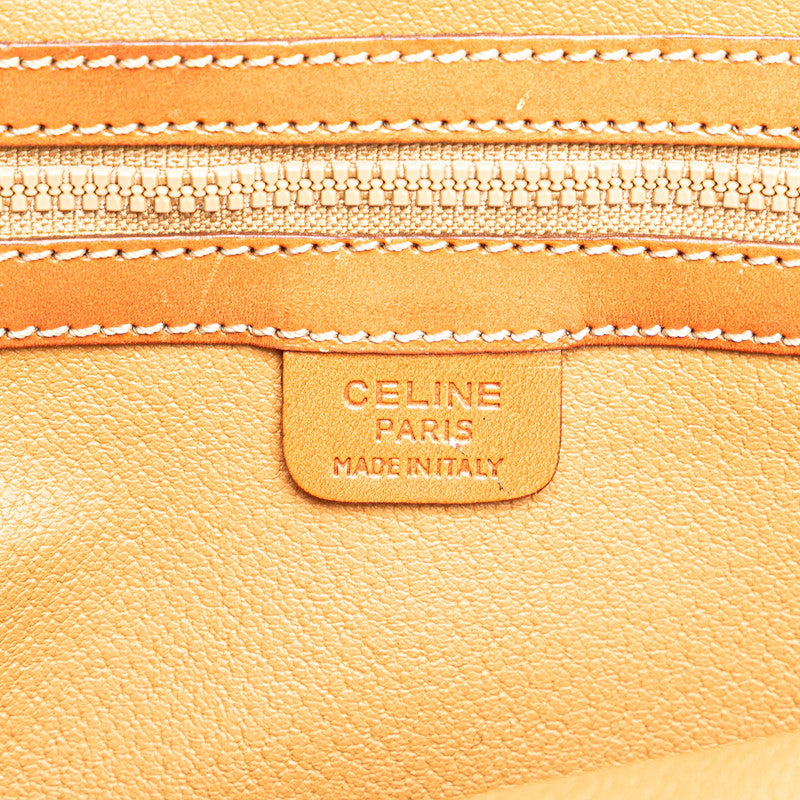 セリーヌ マカダム ハンドバッグ ショルダーバッグ 2WAY ブラウン PVC レザー レディース CELINE 【中古】