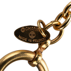 シャネル ココマーク ひし形 モチーフ ペンダントネックレス ゴールド メッキ レディース CHANEL 【中古】