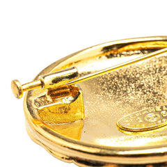 シャネル ヴィンテージ マトラッセ ココマーク ブローチ ゴールド メッキ レディース CHANEL 【中古】