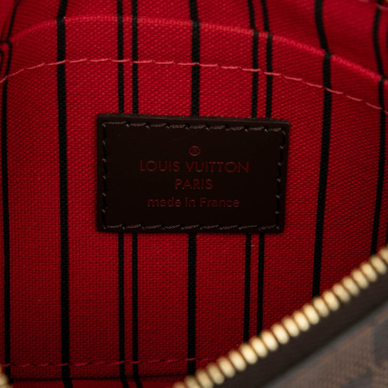 ルイ ヴィトン ダミエ ネヴァーフルPM 付属 ポーチ ブラウン PVC レザー レディース LOUIS VUITTON 【中古】