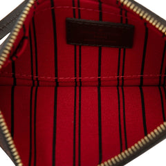 ルイ ヴィトン ダミエ ネヴァーフルPM 付属 ポーチ ブラウン PVC レザー レディース LOUIS VUITTON 【中古】