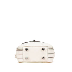 フェンディ ズッキーノ トラベルバッグ モチーフ ハンドバッグ ショルダーバッグ 2WAY ホワイト レザー レディース FENDI 【中古】