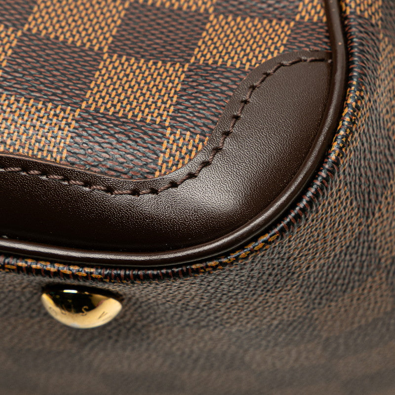 ルイ ヴィトン ダミエ ヴェローナPM ハンドバッグ N41117 ブラウン PVC レザー レディース LOUIS VUITTON 【中古】