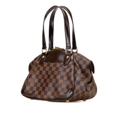 ルイ ヴィトン ダミエ ヴェローナPM ハンドバッグ N41117 ブラウン PVC レザー レディース LOUIS VUITTON 【中古】