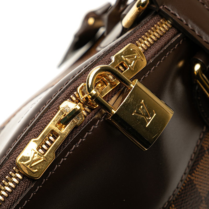 ルイ ヴィトン ダミエ ヴェローナPM ハンドバッグ N41117 ブラウン PVC レザー レディース LOUIS VUITTON 【中古】