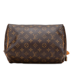 ルイ ヴィトン モノグラム スピーディ25 ミニボストンバッグ ハンドバッグ M41528 ブラウン PVC レザー レディース LOUIS VUITTON 【中古】