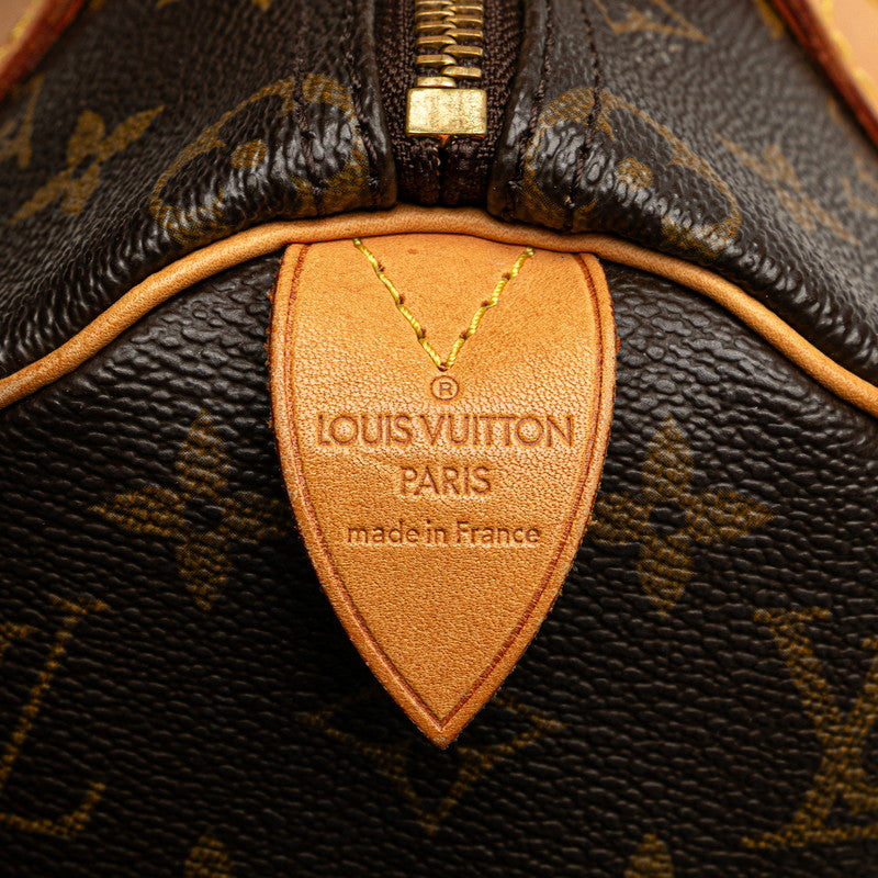 ルイ ヴィトン モノグラム スピーディ25 ミニボストンバッグ ハンドバッグ M41528 ブラウン PVC レザー レディース LOUIS VUITTON 【中古】