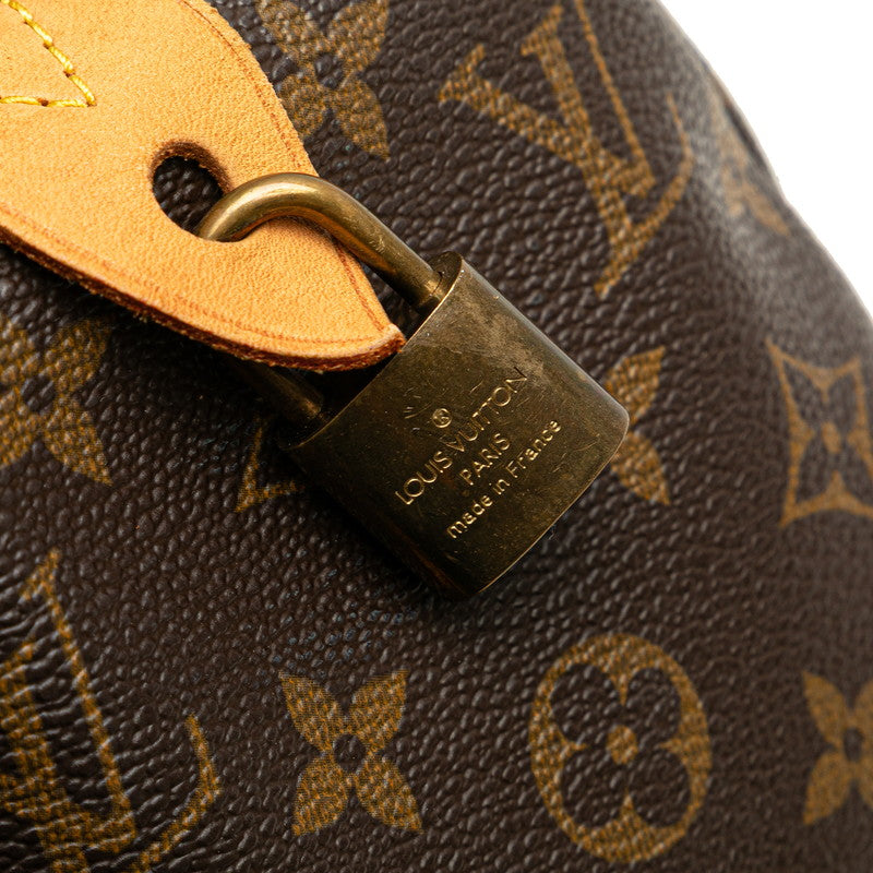 ルイ ヴィトン モノグラム スピーディ25 ミニボストンバッグ ハンドバッグ M41528 ブラウン PVC レザー レディース LOUIS VUITTON 【中古】
