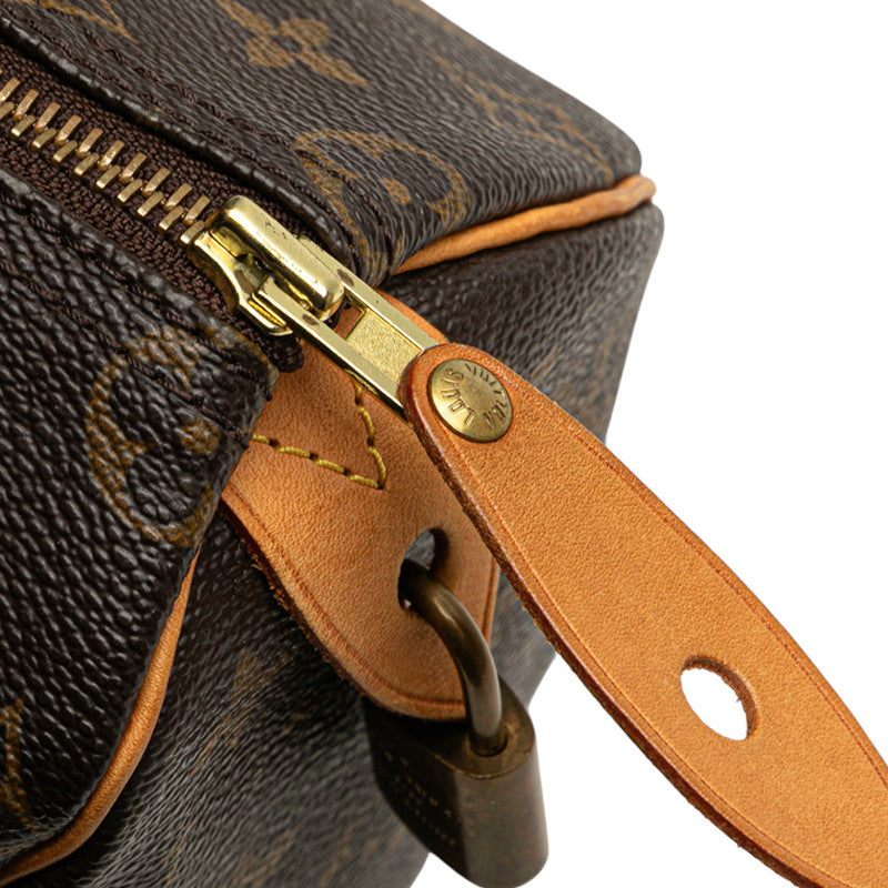 ルイ ヴィトン モノグラム スピーディ25 ミニボストンバッグ ハンドバッグ M41528 ブラウン PVC レザー レディース LOUIS VUITTON 【中古】