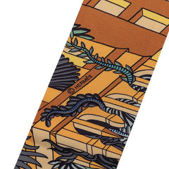 エルメス ツイリー アニマポリス Animapolis スカーフ 新タグ ブルー マルチカラー シルク レディース HERMES 【中古】