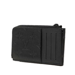 ルイ ヴィトン モノグラム シャドウ ハイブリッド ウォレット 二つ折り財布 コンパクトウォレット M81526 ノワール ブラック レザー メンズ LOUIS VUITTON 【中古】