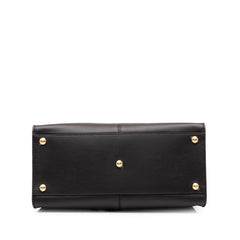 フェンディ ピーカブー エックスライト ハンドバッグ ショルダーバッグ 2WAY 8BN310 ダークブラウン レザー レディース FENDI 中古