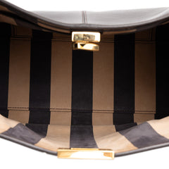 フェンディ ピーカブー エックスライト ハンドバッグ ショルダーバッグ 2WAY 8BN310 ダークブラウン レザー レディース FENDI 中古