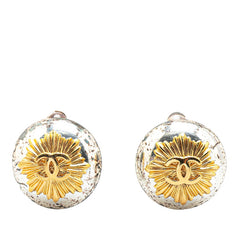 シャネル ヴィンテージ ココマーク イヤリング シルバー ゴールド メタル メッキ レディース CHANEL 【中古】