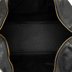 ヴェルサーチェ サンバースト ボストンバッグ ショルダーバッグ 2WAY ブラック レザー レディース VERSACE 中古