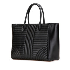 プラダ ダイアグラム ハンドバッグ ショルダーバッグ 2WAY 1BA195 ブラック レザー レディース PRADA 【中古】