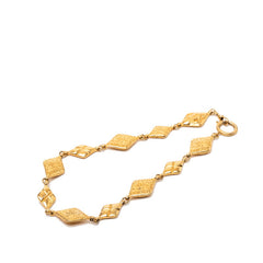 シャネル マドモアゼル マトラッセ ひし形 ネックレス ゴールド メッキ レディース CHANEL 【中古】