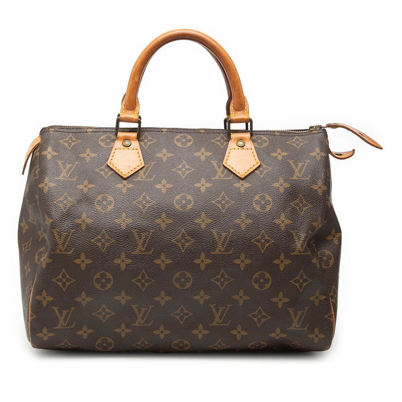ルイ ヴィトン モノグラム スピーディ30 ハンドバッグ ミニボストンバッグ M41526 ブラウン PVC レザー レディース LOUIS VUITTON 【中古】
