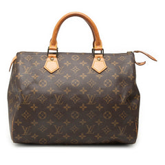ルイ ヴィトン モノグラム スピーディ30 ハンドバッグ ミニボストンバッグ M41526 ブラウン PVC レザー レディース LOUIS VUITTON 【中古】