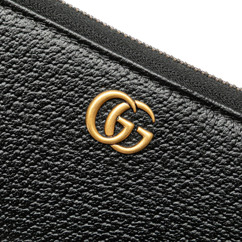グッチ GGマーモント ベルトバッグ ウエストバッグ 長財布 カードケース 90/36 699304 ブラック レザー メンズ GUCCI 【中古】