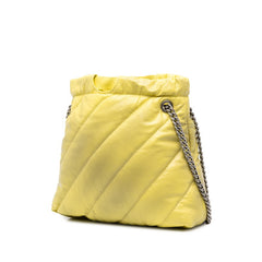 バレンシアガ クラッシュ トートXS チェーン トートバッグ ショルダーバッグ 781796 イエロー レザー レディース BALENCIAGA 中古