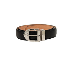 ルイ ヴィトン タイガ サンチュール クラシック ベルト サイズ：90/36 M6843 ブラック シルバー金具 レザー メンズ LOUIS VUITTON 中古