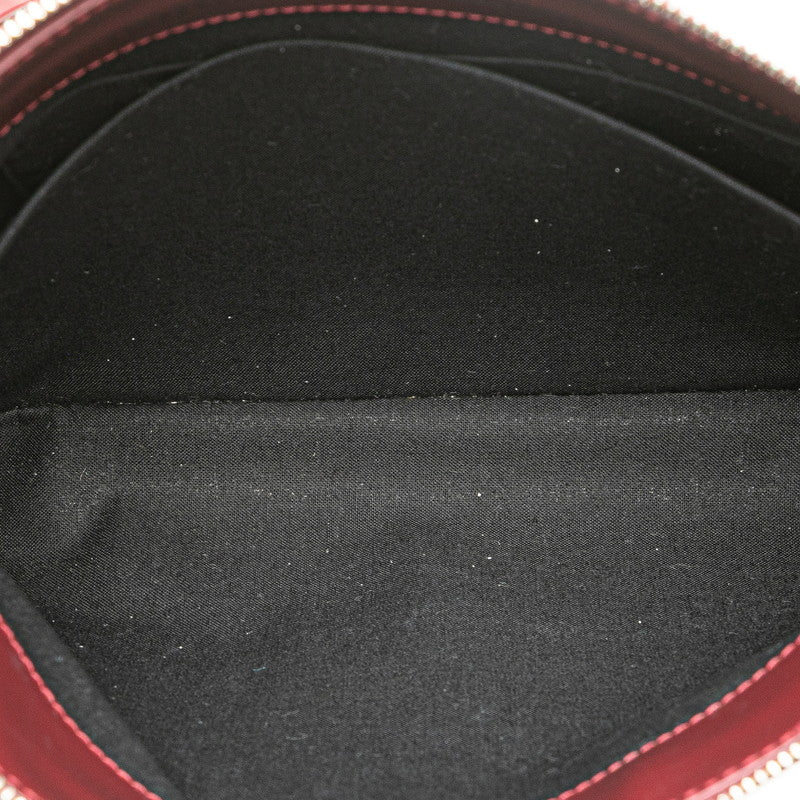 バレンシアガ ロゴ ショルダーバッグ 639497 ワインレッド ホワイト キャンバス レザー レディース BALENCIAGA 【中古】