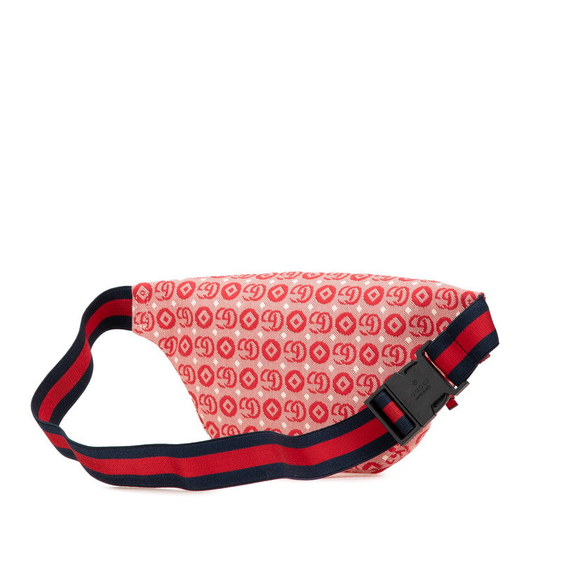 グッチ チルドレンズ スター ボディバッグ ウエストバッグ 502095 レッド キャンバス レディース GUCCI 【中古】