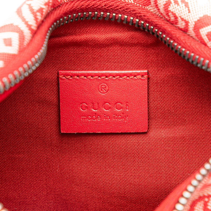 グッチ チルドレンズ スター ボディバッグ ウエストバッグ 502095 レッド キャンバス レディース GUCCI 【中古】